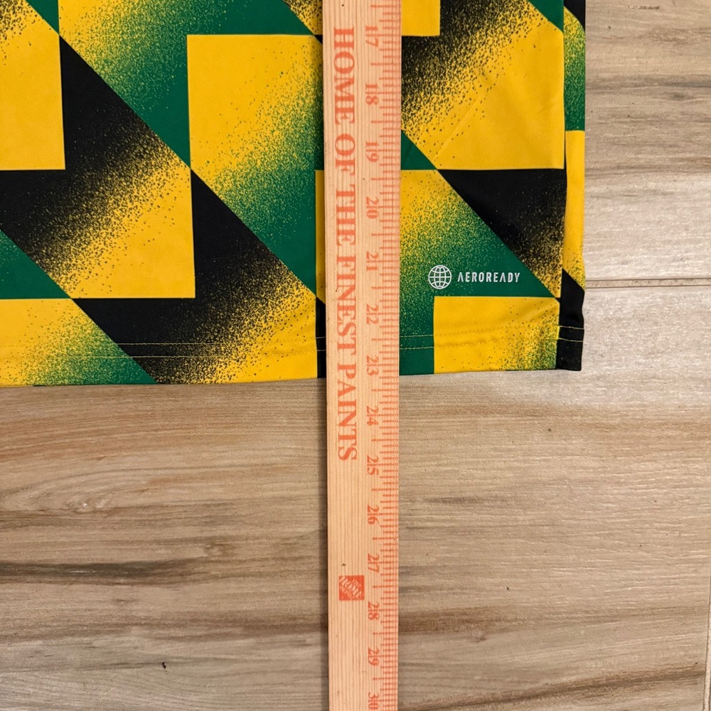 Adidas Arsenal FC 2022-23 Pre-Match Jersey Youth Medium 11-12Y Yellow Green - Picture 7 of 9